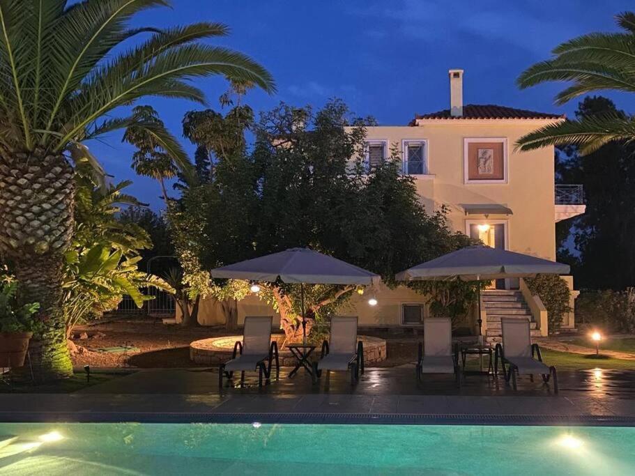 Villa Elmar Aegina Exteriör bild